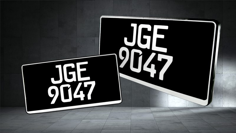 2D Untouchable Plate EURO (H701) - 2D Number Plates